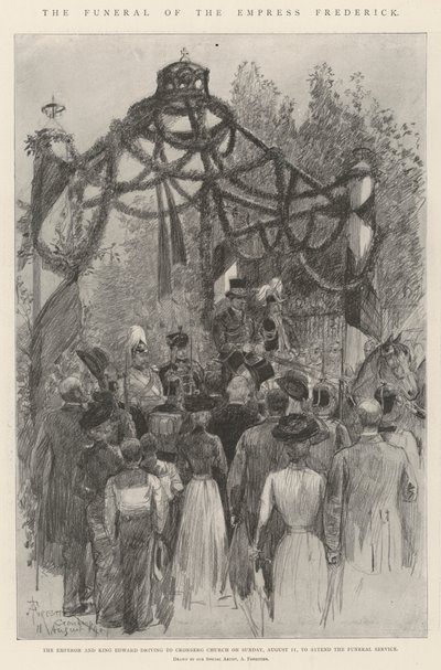 El funeral de la Emperatriz Frederick de Amedee Forestier